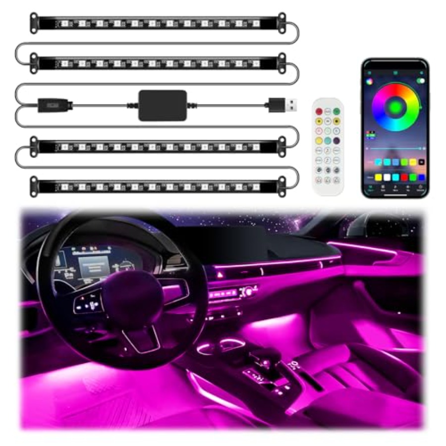 Interior Design Remote - Smart Car Interior LED Lights with