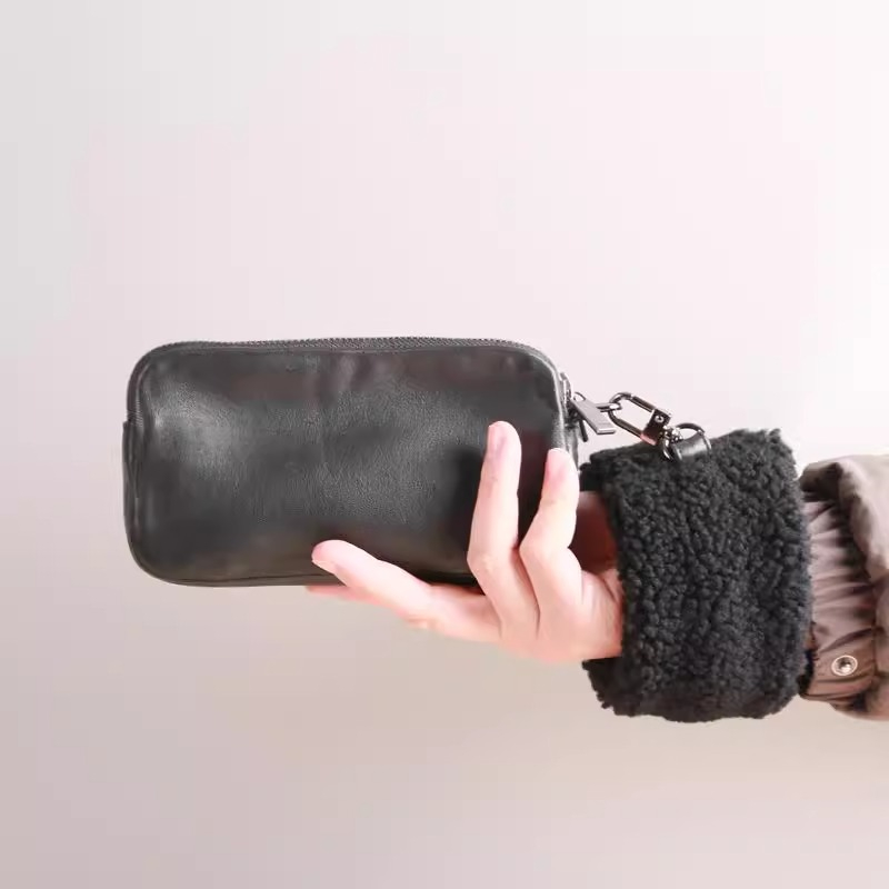 Interior Design Warm - Clutch Bag Genuine Leather Luxury Warm