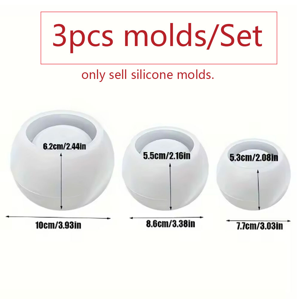 3pcs Round Flower Pot Silicone - Terrazzo Pot Cement review and price
