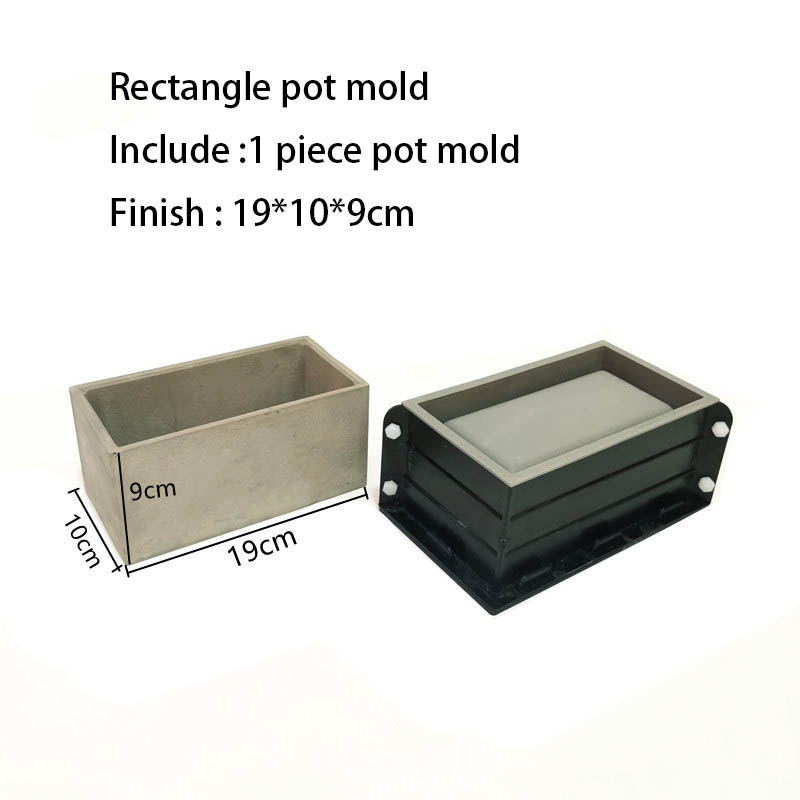 Large Rectangle Flower Pot Sil - Terrazzo Pot Cement review and price