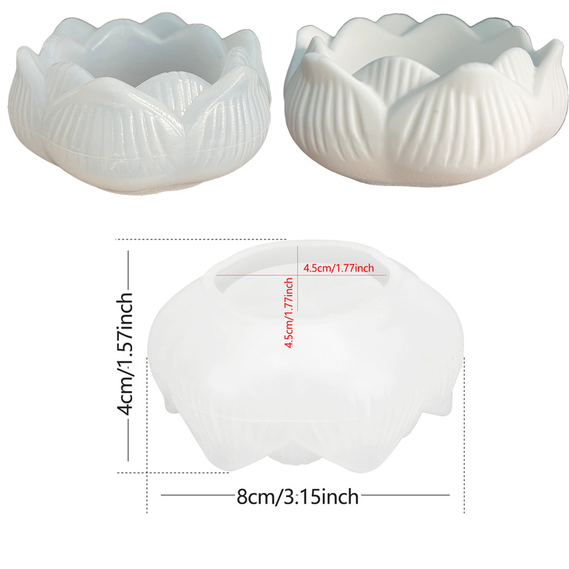 Lotus Shaped Silicone Mold for - Terrazzo Pot Cement review and price