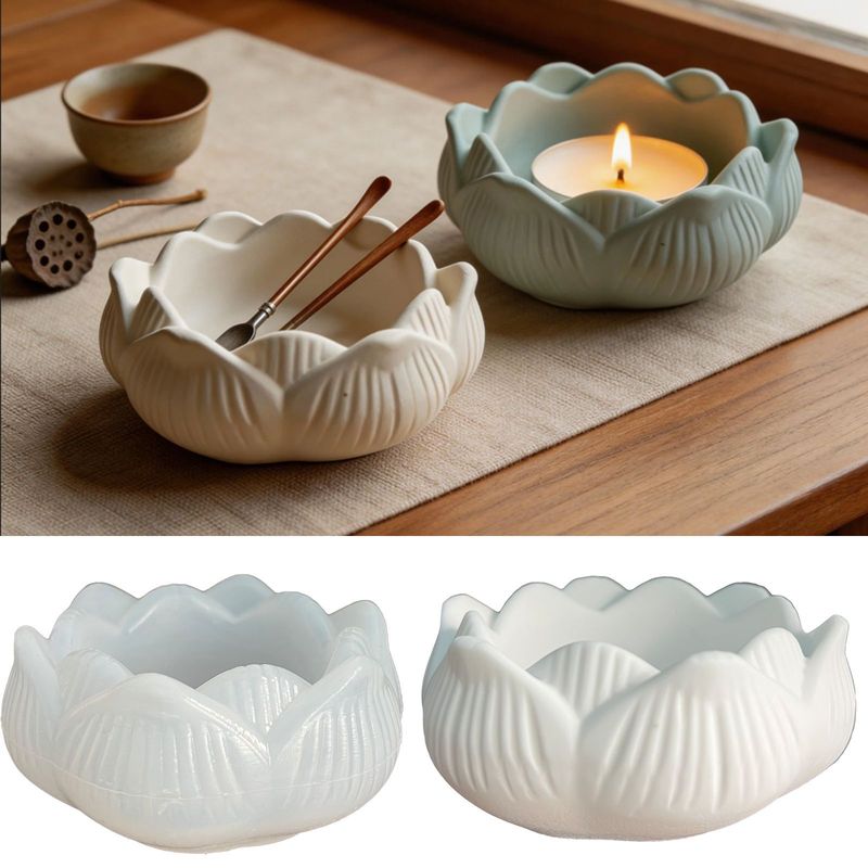 Lotus Shaped Silicone Mold for - Terrazzo Pot Cement review and price