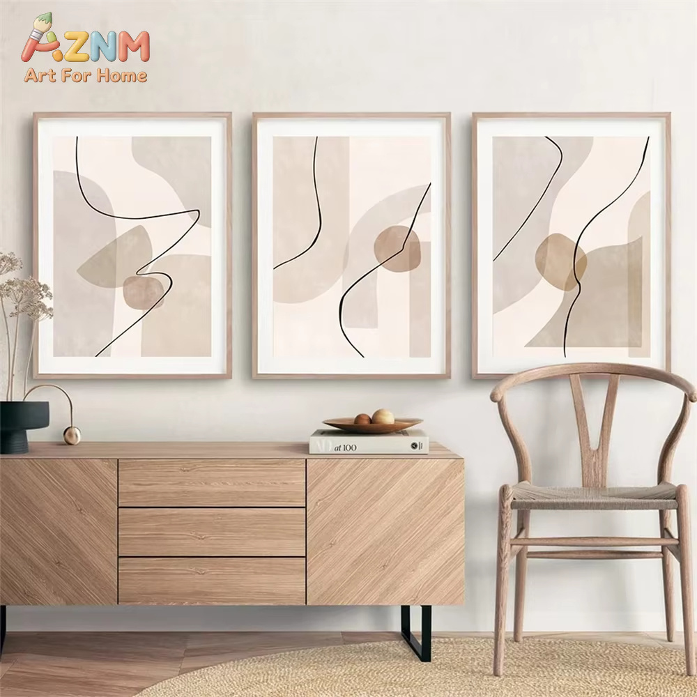 Abstract Beige Geometry Line W - Interior Designer review and price