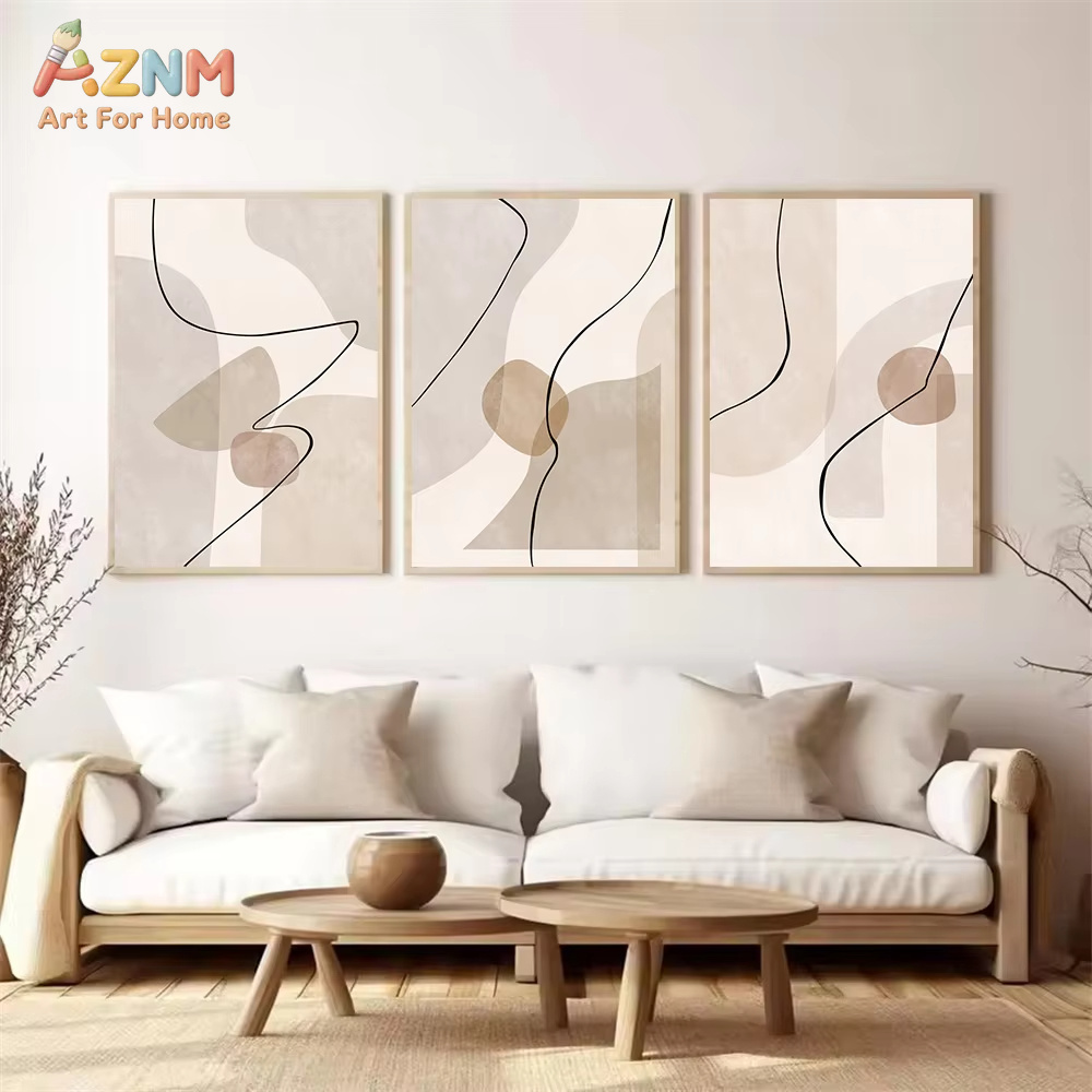 Abstract Beige Geometry Line W - Interior Designer review and price