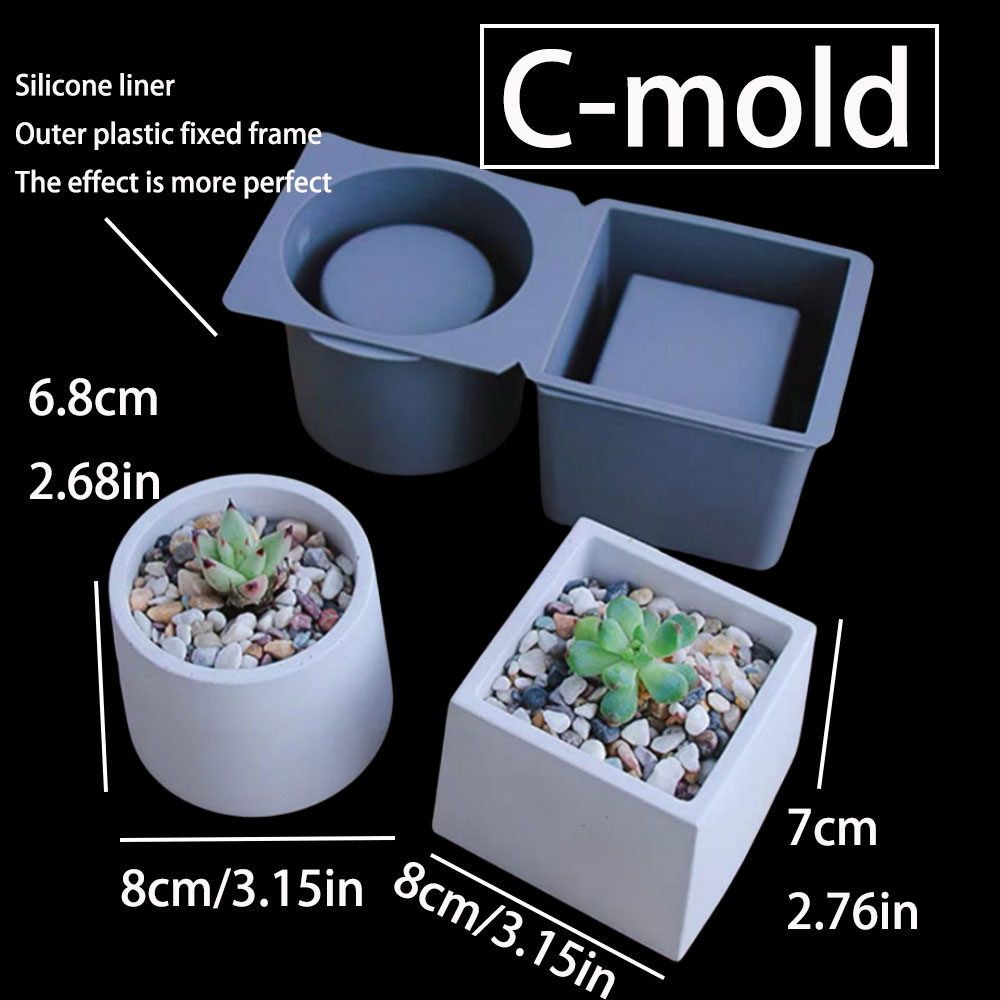 Cement Plant Pot Concrete Mold - Terrazzo Pot Cement review and price