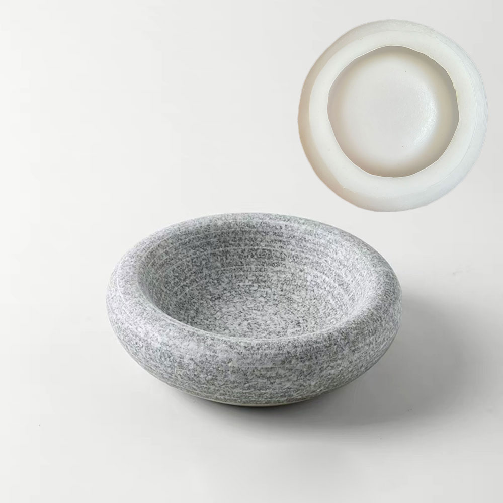 Round Cement Bowl Silicone Mol - Terrazzo Pot Cement review and price