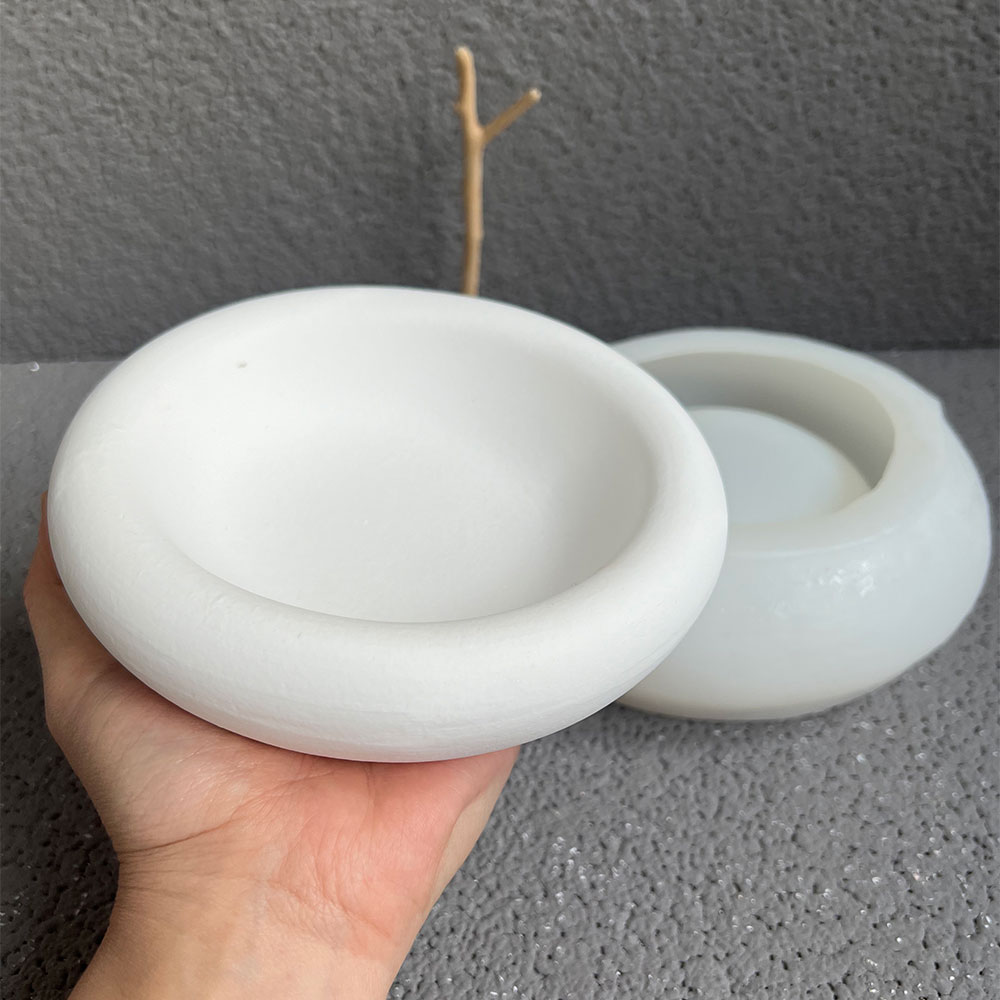 Round Cement Bowl Silicone Mol - Terrazzo Pot Cement review and price