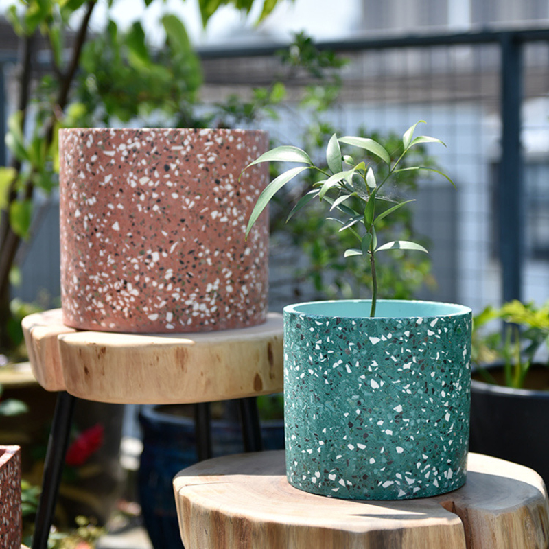 Large Flower Pot Silicone Mold - Terrazzo Pot Cement review and price