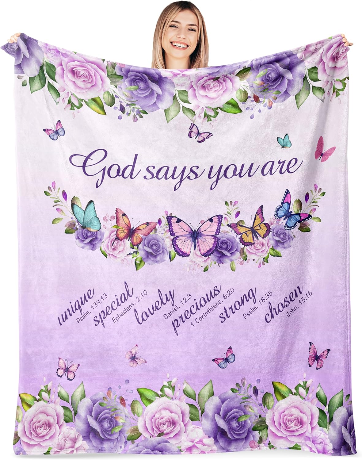 Purple Roses Butterflies Faith - Interior Design Warm review and price