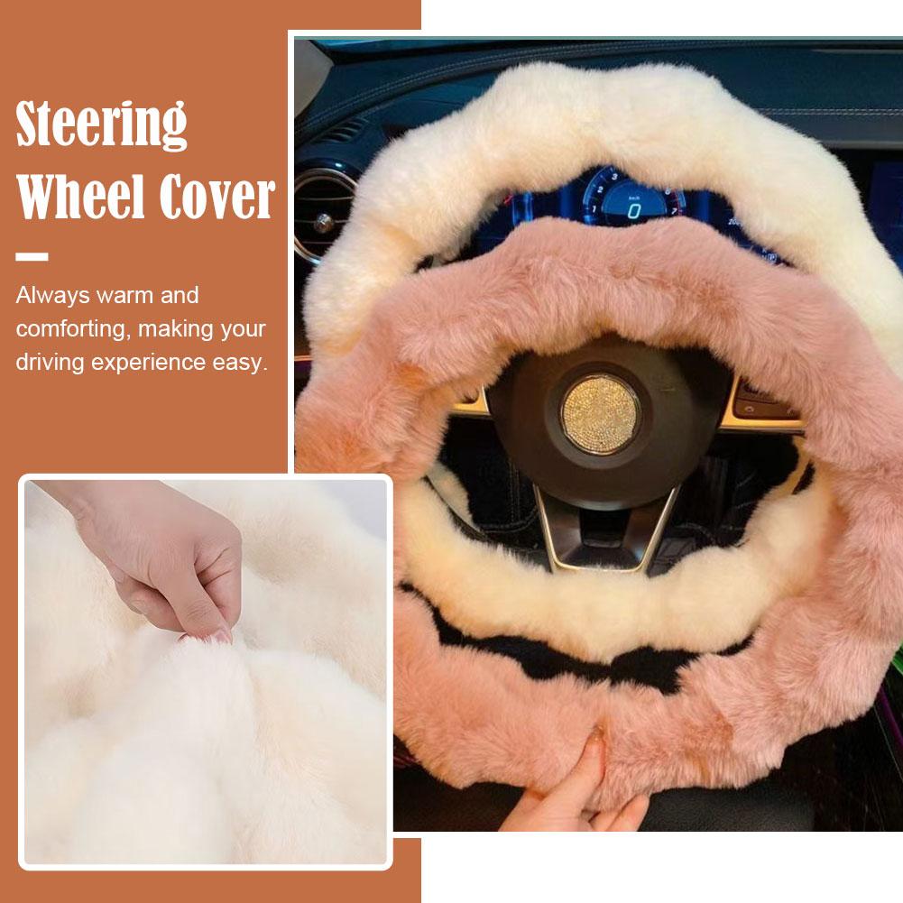Fluffy Car Steering Wheel Cove - Interior Design Warm review and price