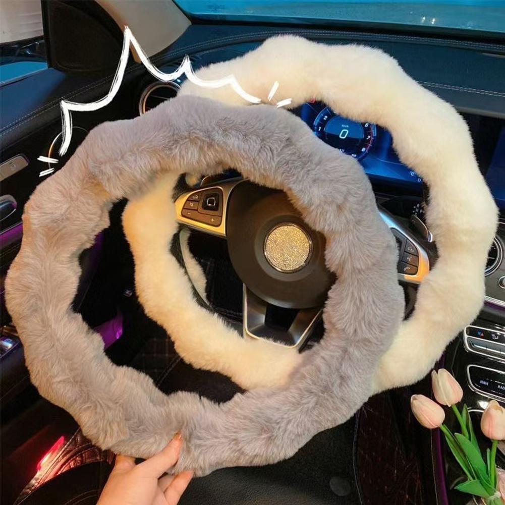 Fluffy Car Steering Wheel Cove - Interior Design Warm review and price