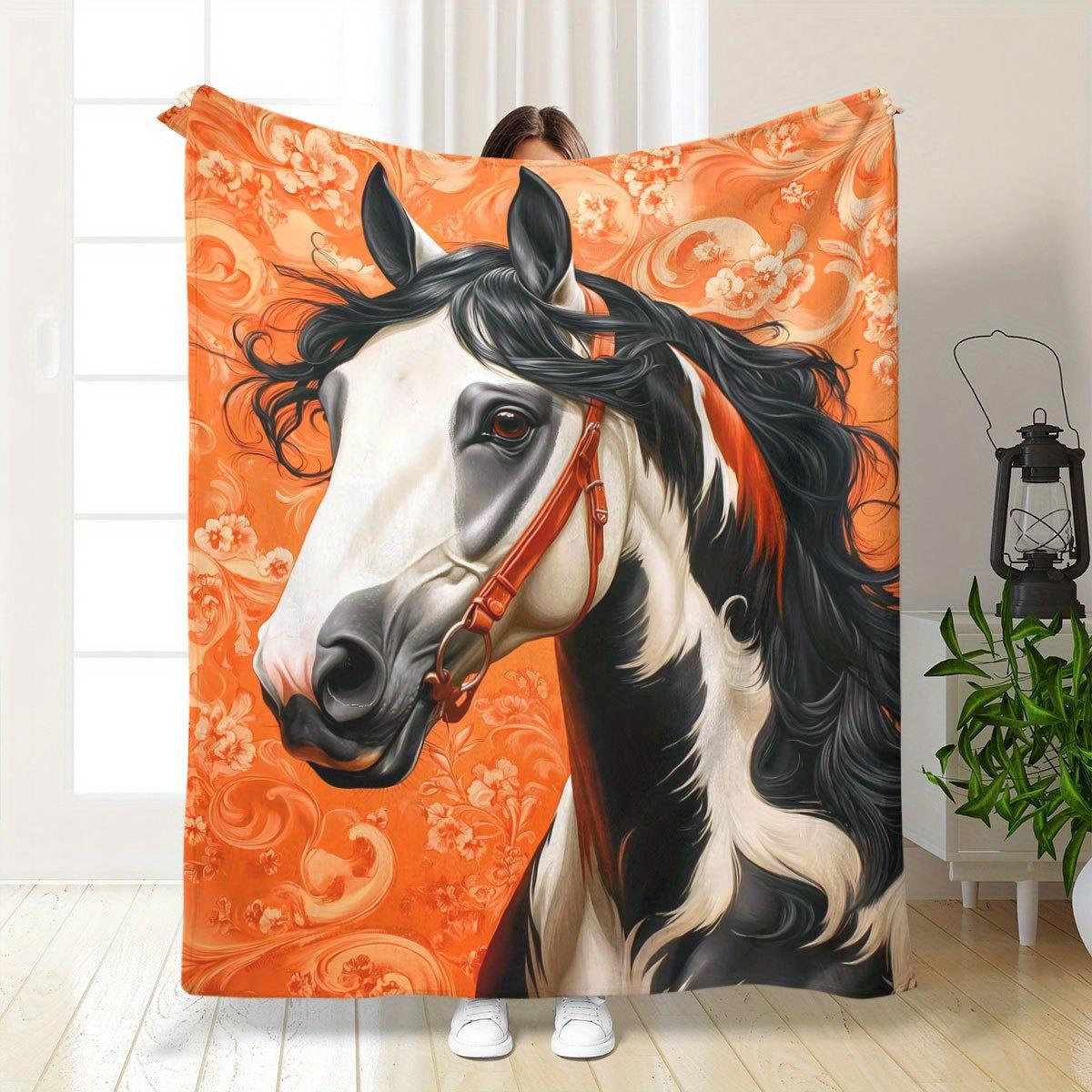 Painted Horse with Orange Patt - Interior Design Warm review and price