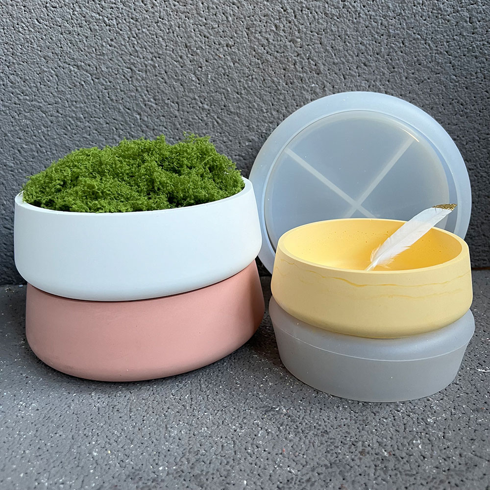 Concrete Bowl Silicone Mold DI - Terrazzo Pot Cement review and price