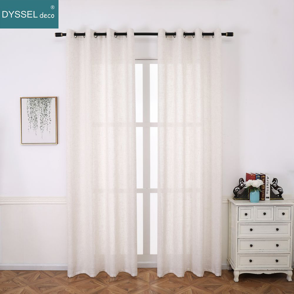 Solid Home Decorative Anti-UV  - Linen Curtain Eyelet review and price